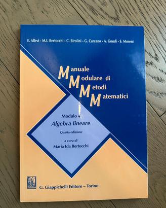 Manuale Modulare di Metodi Matematici  Modulo 4
