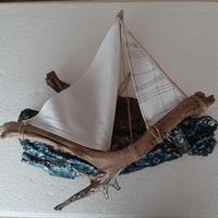 barca a vela da appendere 