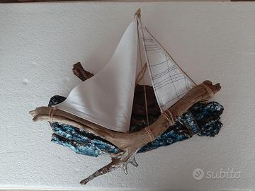 barca a vela da appendere 