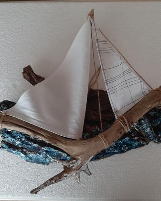 barca a vela da appendere 