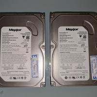 Coppia di hard disk Maxtor 160 GB sata