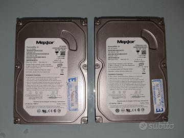 Coppia di hard disk Maxtor 160 GB sata