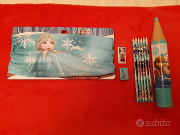Frozen Disney astuccio portamatite e bandana