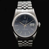 Rolex Oyster Perpetual Datejust 36 mm blu dial+box