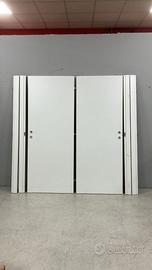 PORTE BIANCHE LISCE COMPLETE DI FERRAMENTA