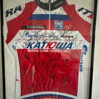 Maglia Team Katusha originale pro autografata 2012