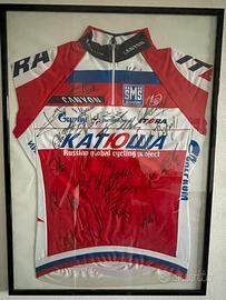 Maglia Team Katusha originale pro autografata 2012