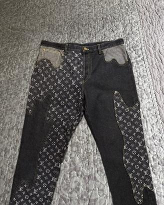 LOUIS VUITTON X NIGO MONOGRAM CRAZY DENIM JEANS