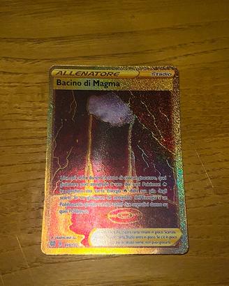 Pokemon bacino di magma allenatoe gold raro