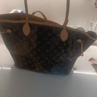 borsa Louis Vuitton Tote bag Neverfull in Pelle