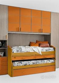 Due letti estraibili adatti ad armadi a ponte