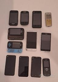 Lotto 12 Cellulari e Smartphone per Ricambi / Coll