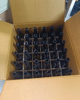 36 Bottiglie per birra da 0,50 LT  e 100 tappi