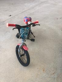 Bicicletta bambino 16” con rotelle e cavalletto