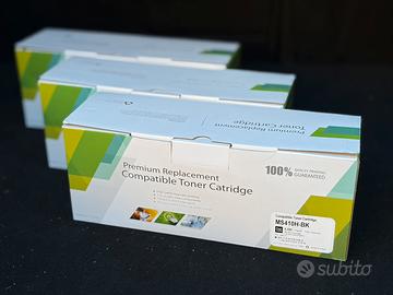 3 Toner compatibili Lexmark MS410H BK