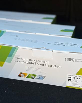 3 Toner compatibili Lexmark MS410H BK