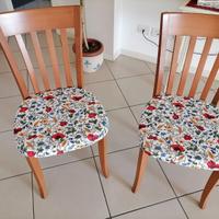 Due sedie in noce CALLIGARIS
