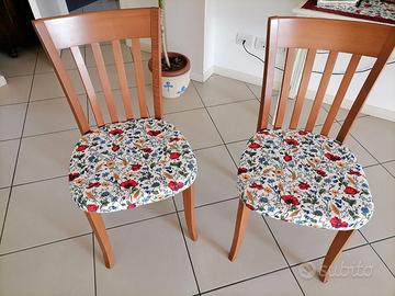 Due sedie in noce CALLIGARIS