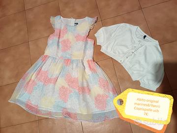 abito elegante bambi a 8/9 anni 