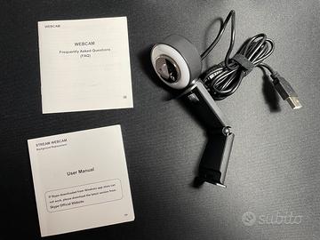 Webcam Angetube 967 con anello di luce