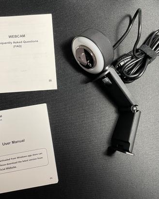 Webcam Angetube 967 con anello di luce