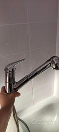 Rubinetto  con miscelatore e doccetta in acciaio c
