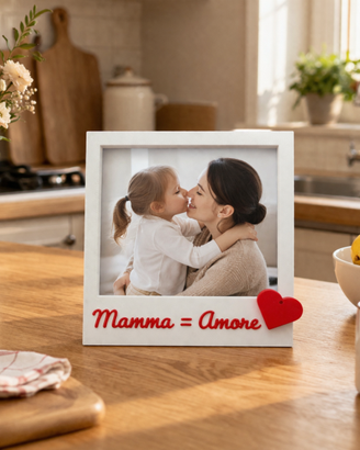 Cornice Foto festa della Mamma con scritta
