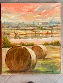 Dipinto a mano olio su tela