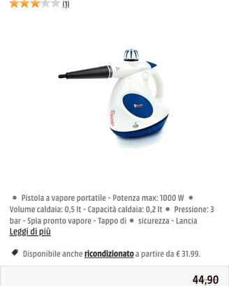 Vaporettino First Polti nuovo