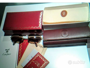 Cartier occhiale sole "ASCOT" n.o.s. vintage