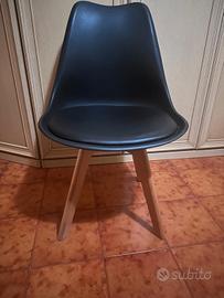 Set 4 sedie moderne stile Scandinavo