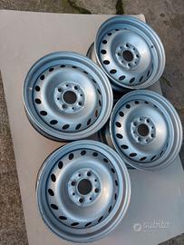 4 cerchi acciaio 13" Fiat 4x98 5J ET35 