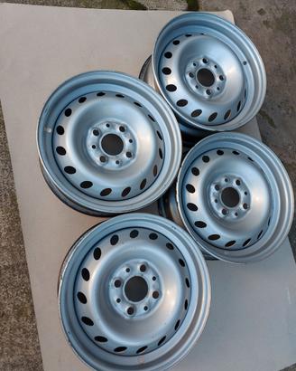 4 cerchi acciaio 13" Fiat 4x98 5J ET35 