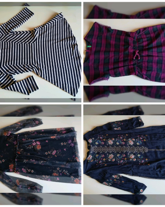 LOTTO 12pz ABBIGLIAMENTO FEMMINA 7-8anni