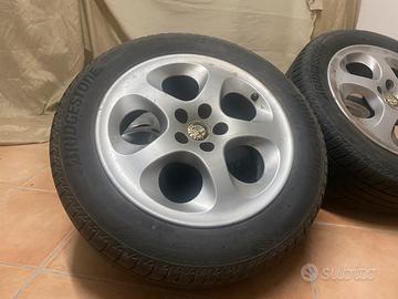 4 cerchi Alfa 147 ,gommati bridgestone ,trattabili