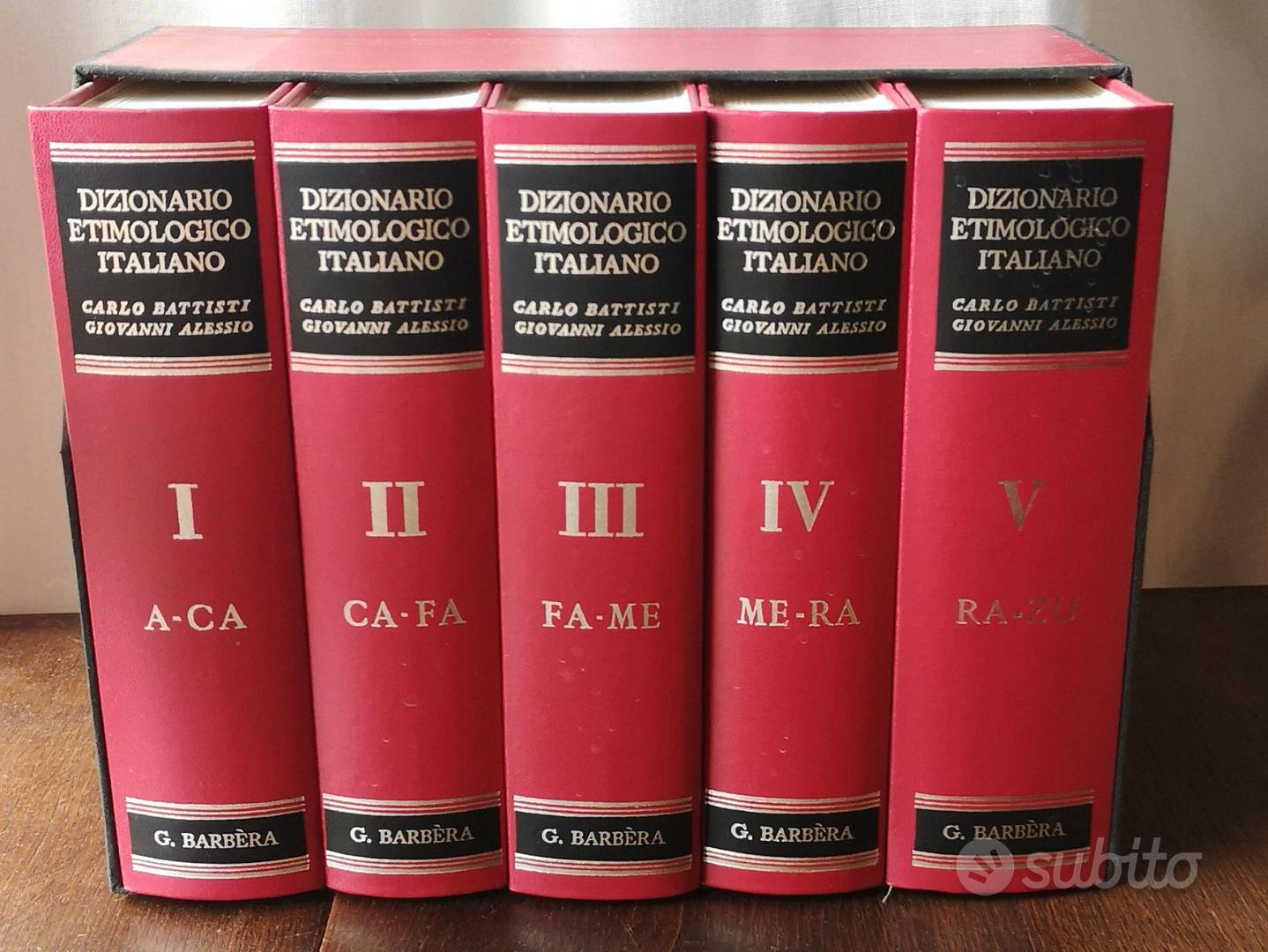 Dizionario etimologico, completo 5 volumi 1975 - Libri e Riviste In vendita  a Firenze