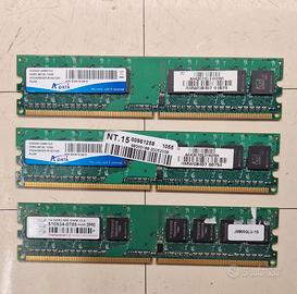 Banco Ram DDR2 1gb 667 800