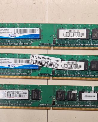 Banco Ram DDR2 1gb 667 800