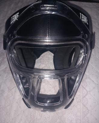 Casco da boxe Leone con protezione frontale
