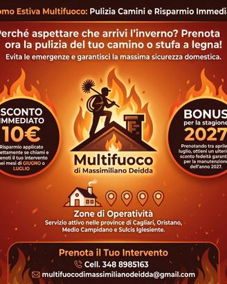 Servizio spazzacamino stagione 2026