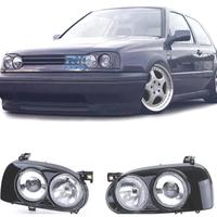 DOPPI FARI VOLKSWAGEN VW GOLF 3 NERO