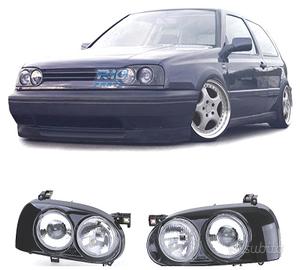 DOPPI FARI VOLKSWAGEN VW GOLF 3 NERO