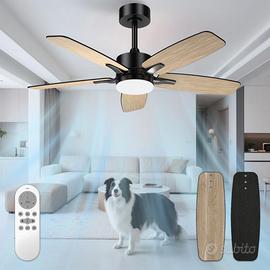 Mefine Ventilatore da Soffitto con Luce e Telecoma