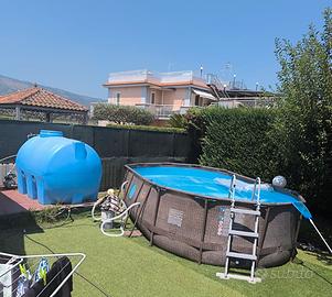 Piscina fuori terra Bestway Power Steel ovale comp