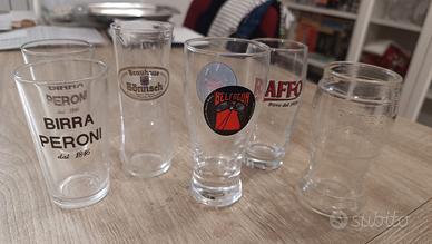 bicchieri birra vintage Peroni Raffo Belfagor Bönn