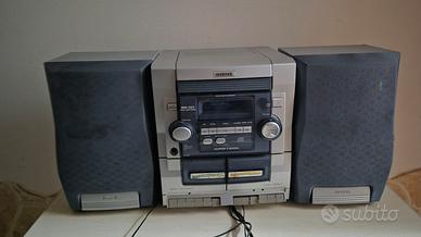  stereo aiwa radio cd e cassette