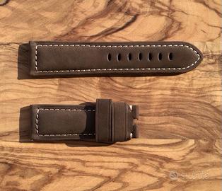 Per PANERAI New CINTURINO Sude MARRONE 24/22mm