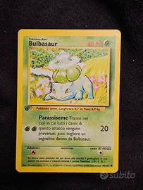 carta pokemon bulbasaur 1 edizione