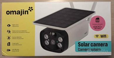 Telecamera wifi OMAJIN, pannello solare senza fili