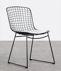 Sedie (4 pezzi) moderne in metallo da soggiorno